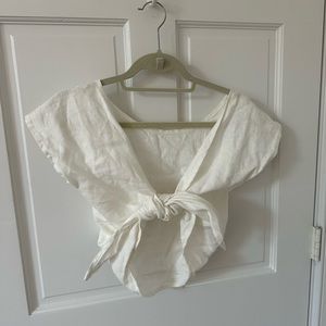 Elizabeth Suzann linen Maxine crop